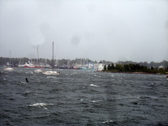 Palmer's island - New Bedford Harbor - hurricacne Irene -  www.WhalingCity.net